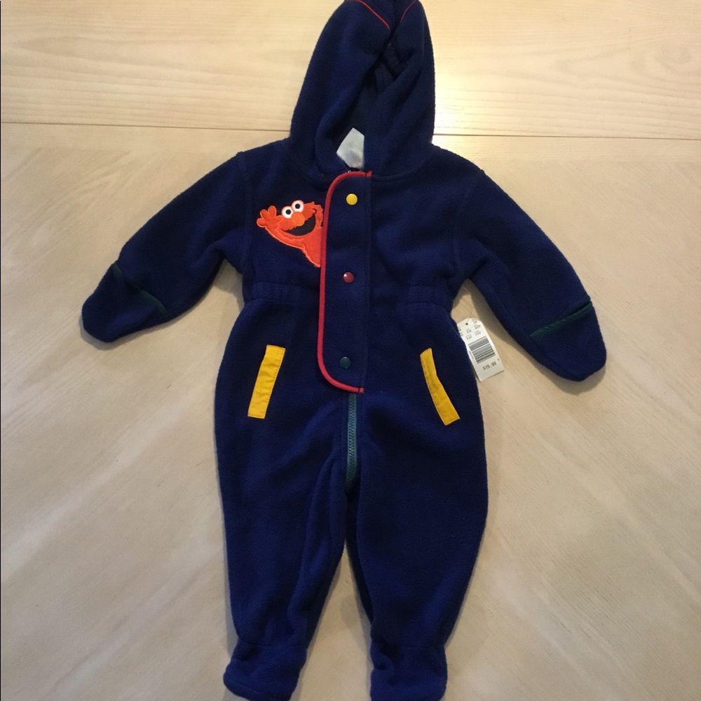 Infant Boy One Piece Elmo Hooded Jacket